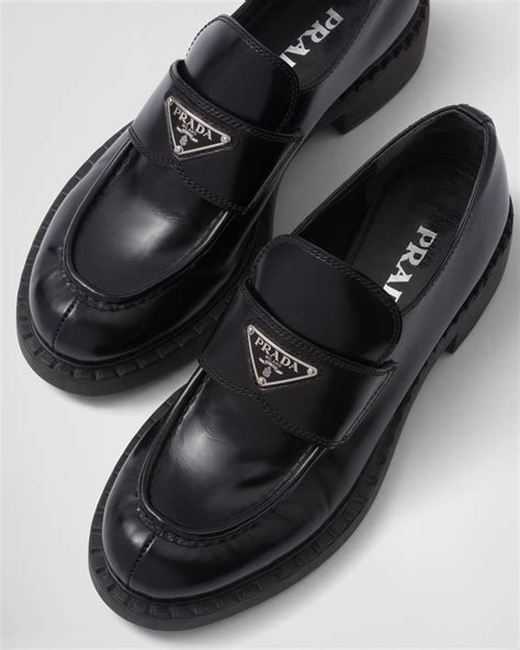 prada lace loafers|prada chunky loafer.